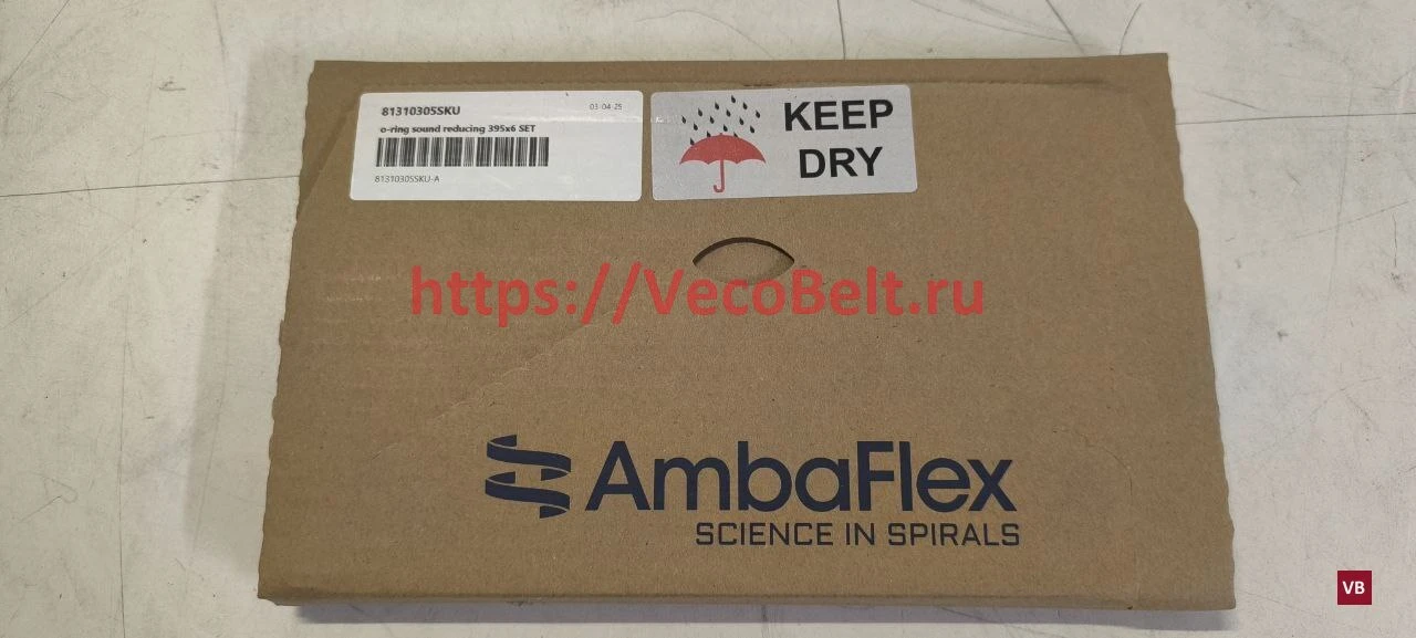 81310305 SKU О-кольцо 395х6 (1упак.=4шт) AmbaFlex — изображение 3